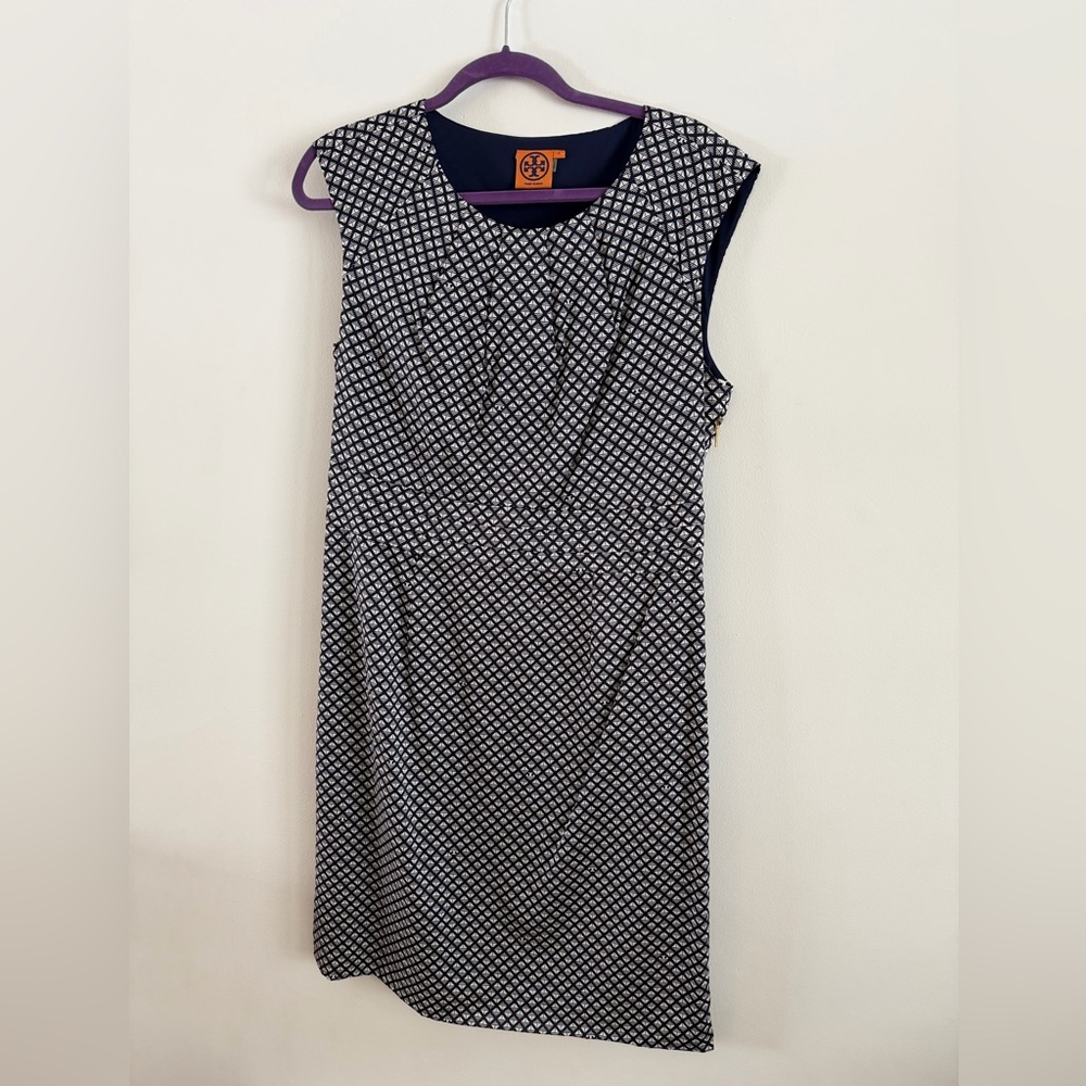 Tory Burch Black and White Patterned Dress
